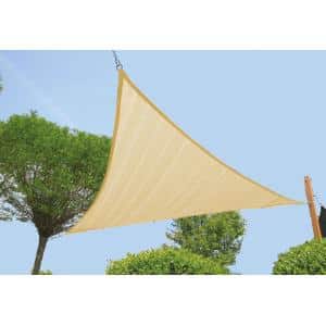 express schaduwdoek wind doorlatend zandbeige 5.5 x 5.5 meter