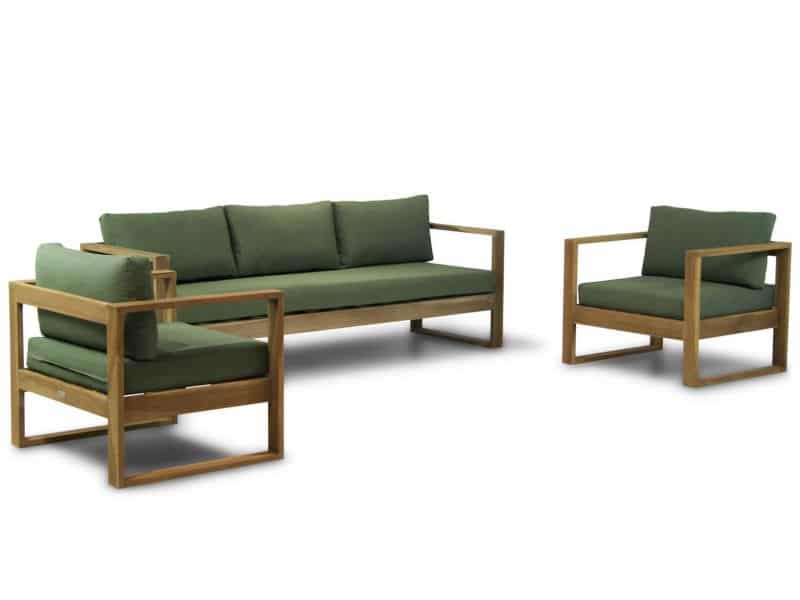 Garden Collections Newbury stoel-bank loungeset 3-delig