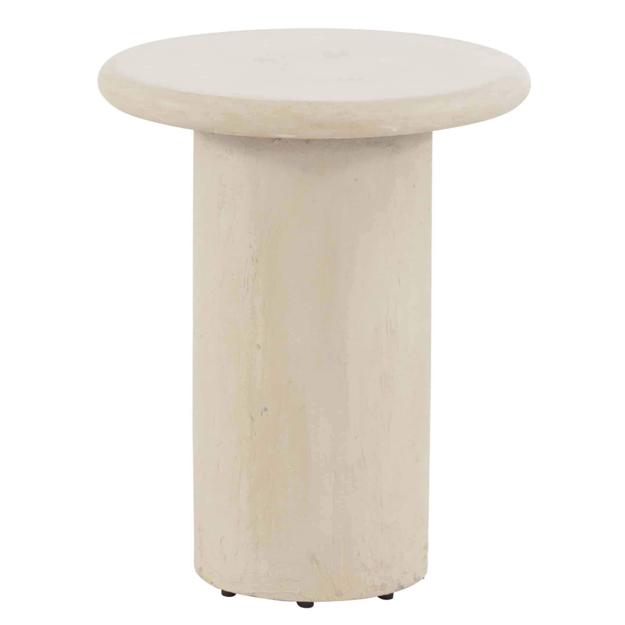 hampton lounge tuintafel rond mortex beige 45xh55 cm 4 seasons outdoor