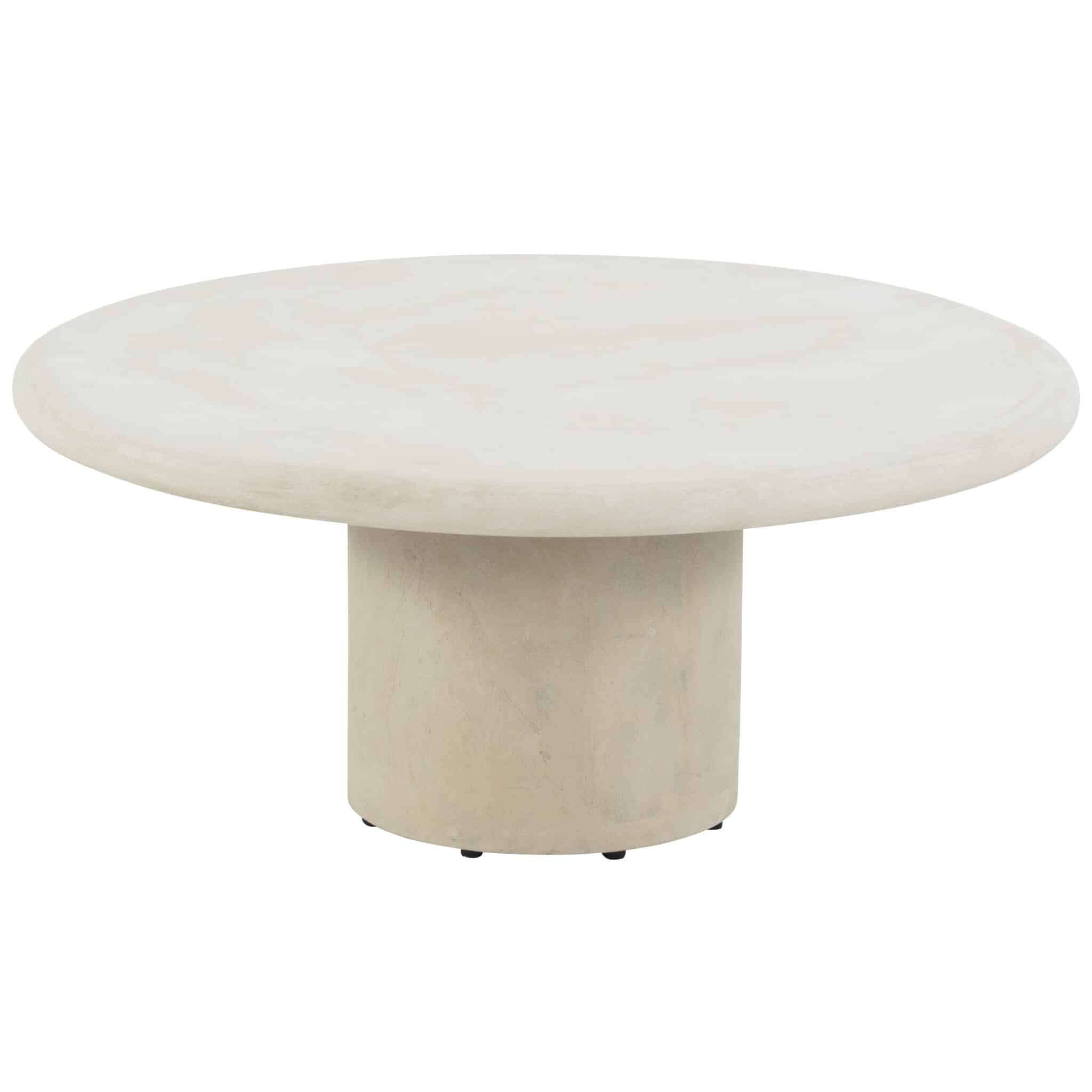 hampton lounge tuintafel rond mortex beige 80xh35 cm 4 seasons outdoor