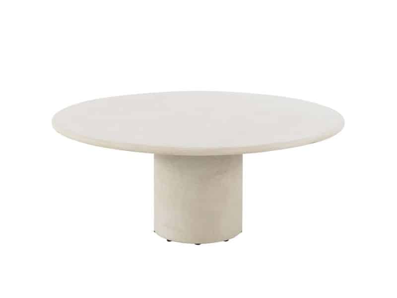 Hampton low dining tuintafel rond mortex beige 160xH69 cm 4 Seasons Outdoor