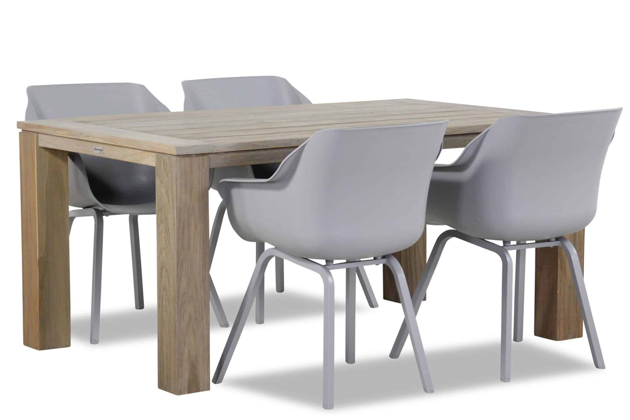 hartman sophie element/brighton 165 cm dining tuinset 5 delig