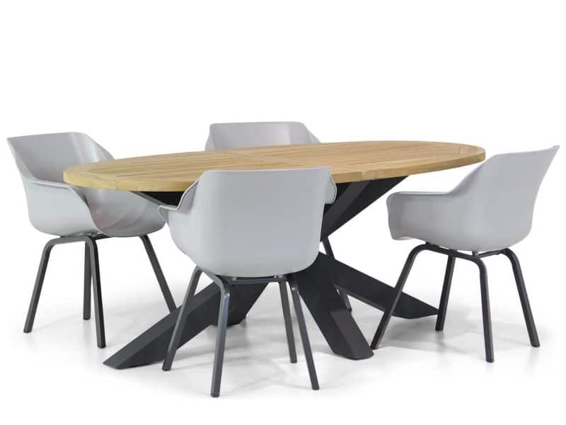 Hartman Sophie element/Brookline 200 cm ovaal dining tuinset 5-delig