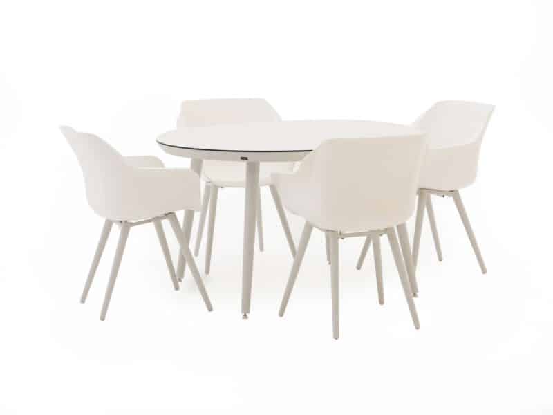 Hartman Sophie Studio ø128cm dining tuinset 5-delig - Laagste prijsgarantie!
