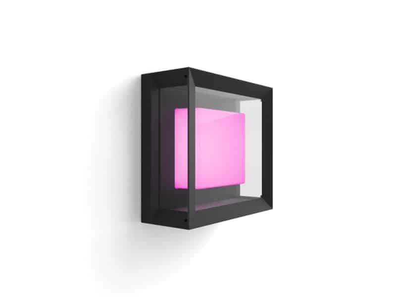 Hue Econic muurlamp wit en gekleurd licht vierkant - Philips