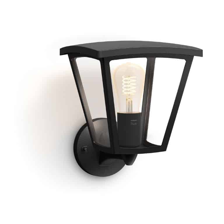 hue inara muurlamp warmwit licht zwart philips