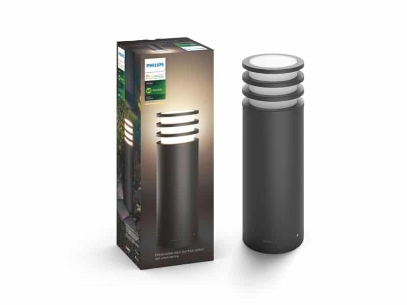 Hue Lucca sokkellamp warmwit licht laag - Philips