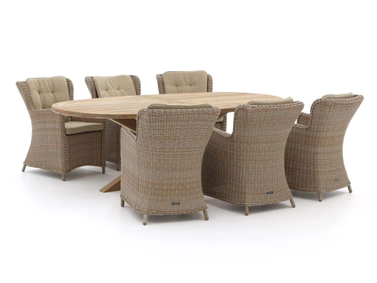 intenso milano/rough y ellips 240cm dining tuinset 7 delig laagste prijsgarantie!