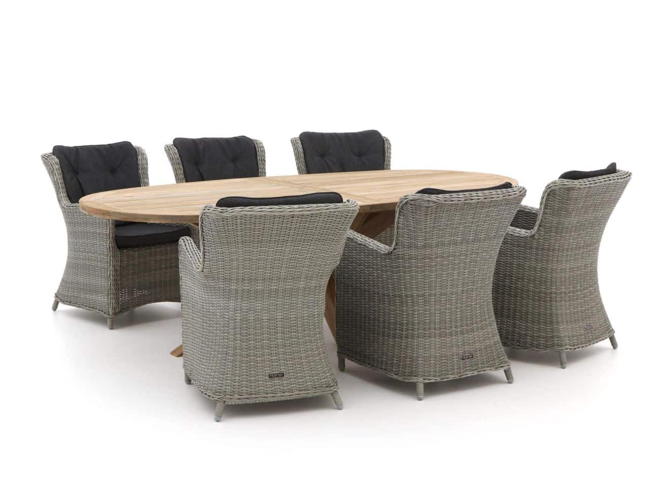 intenso milano/rough y ellips 240cm dining tuinset 7 delig laagste prijsgarantie!