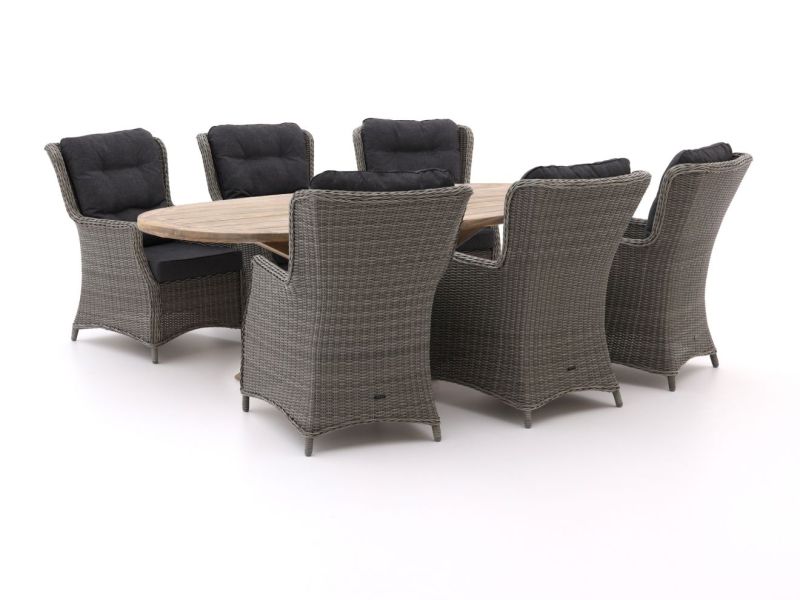Intenso Milano/ROUGH-Y Ellips 240cm lounge-dining tuinset 7-delig - Laagste prijsgarantie!
