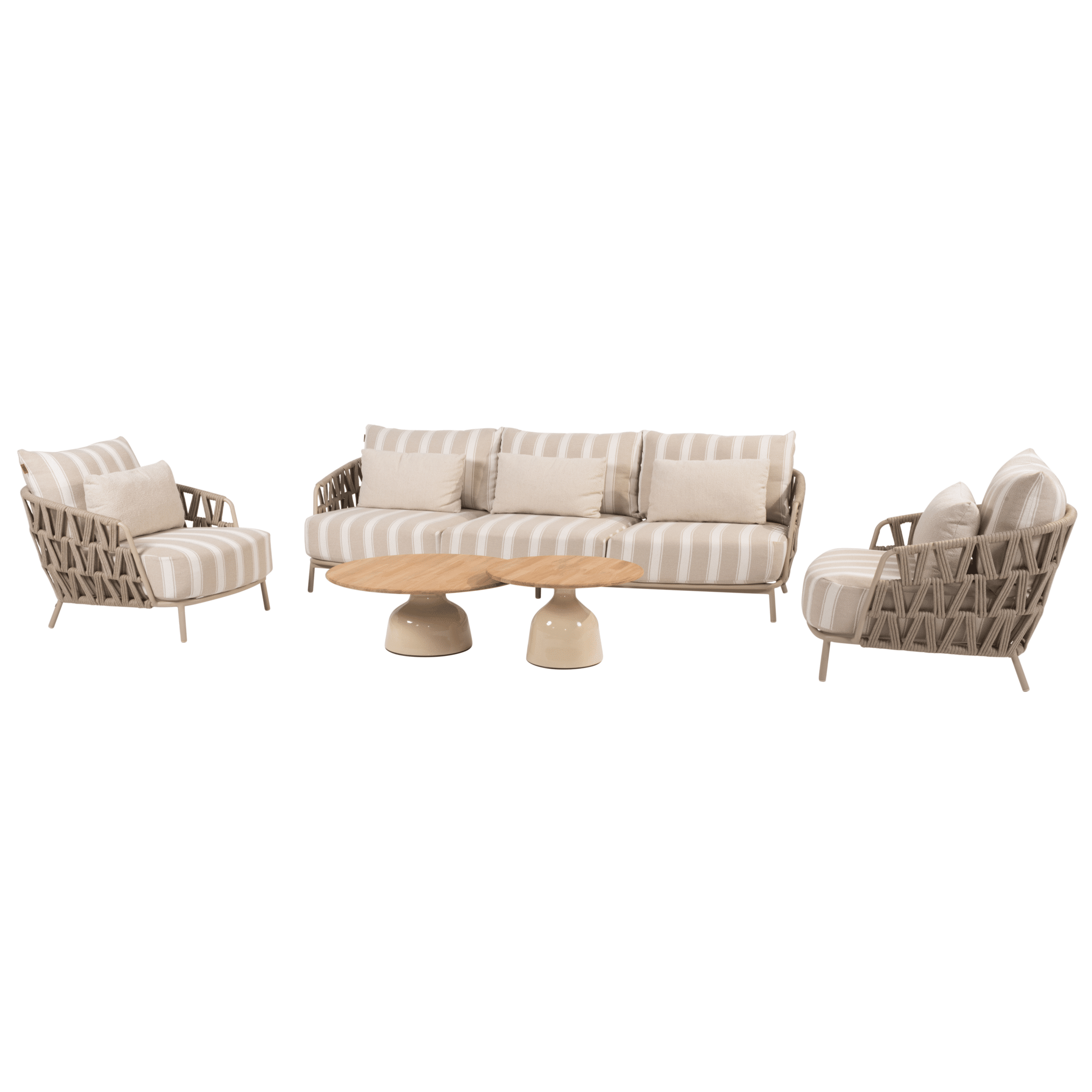 june beverly stoel bank loungeset 5 delig latte 4 seasons outdoor