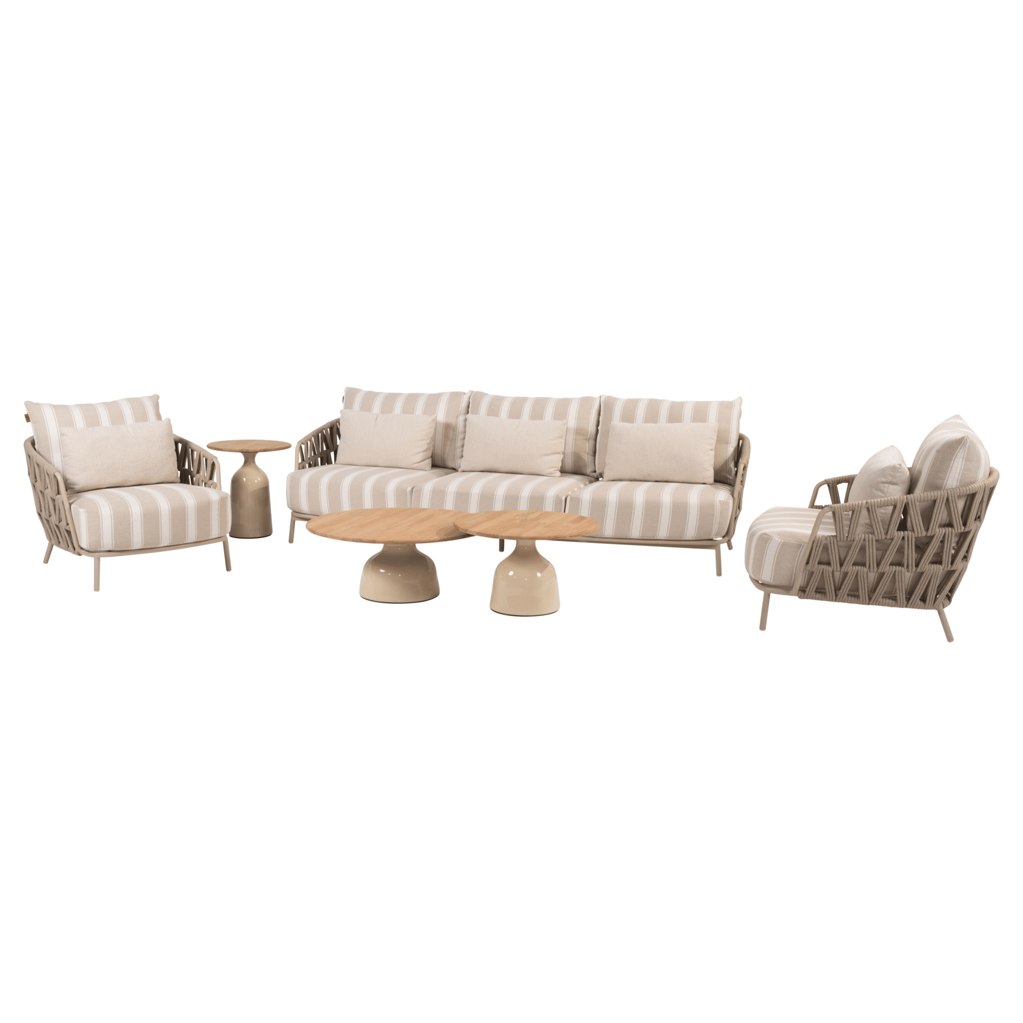 june beverly stoel bank loungeset 6 delig latte 4 seasons outdoor