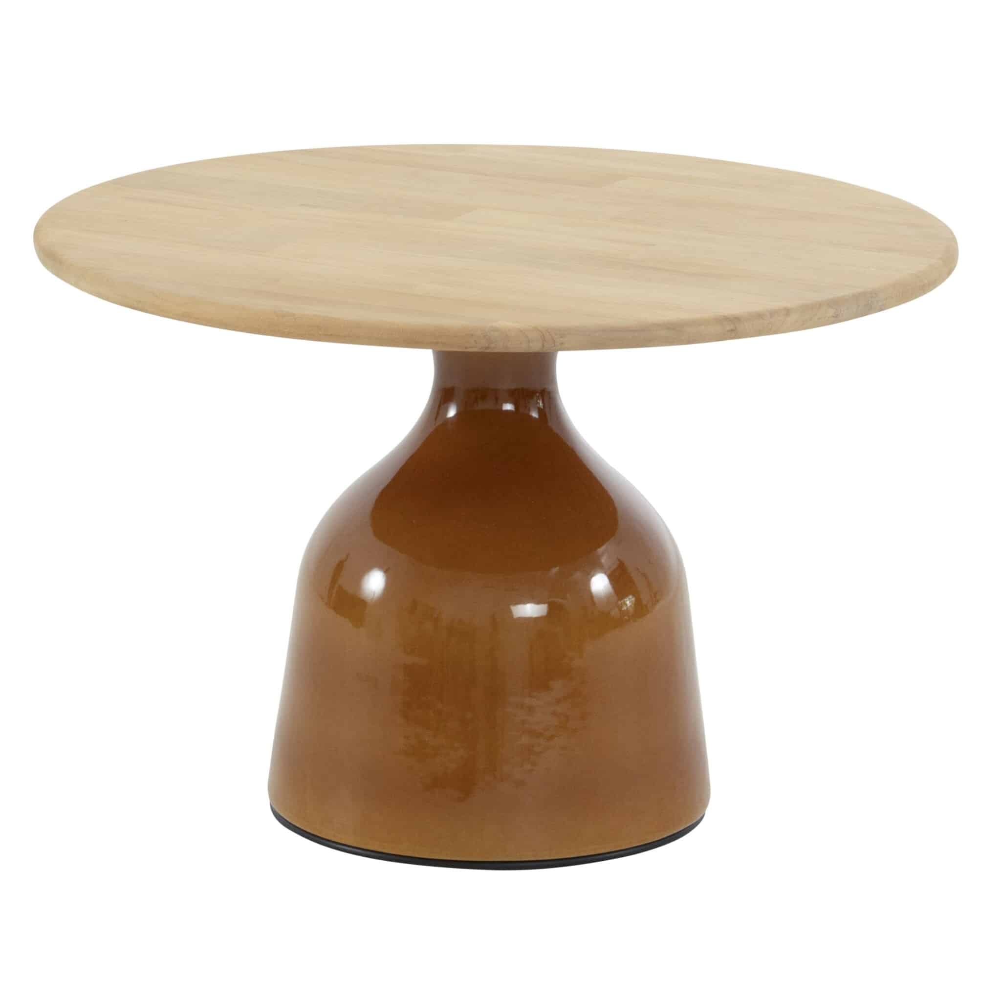 june lounge tuintafel hoogglans keramiek caramel 60xh40 cm 4 seasons outdoor