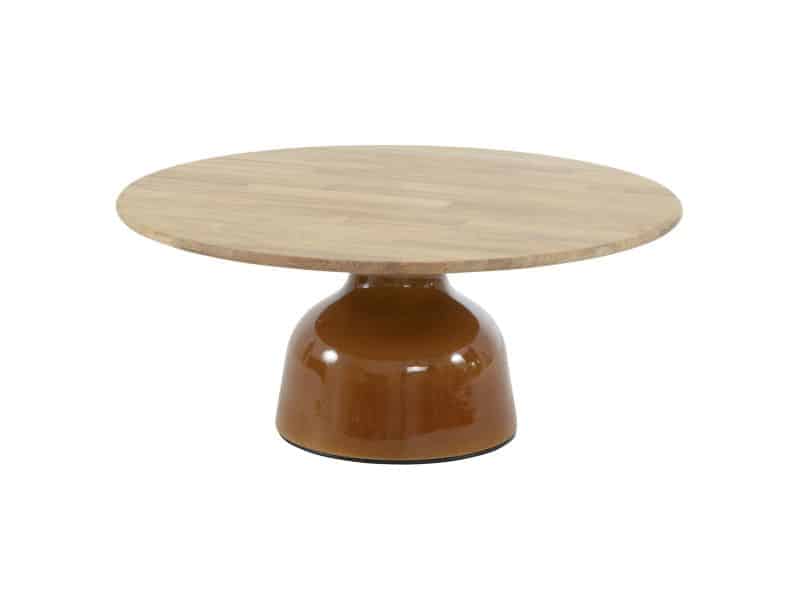 June lounge tuintafel hoogglans keramiek caramel 80xH35 cm 4 Seasons Outdoor
