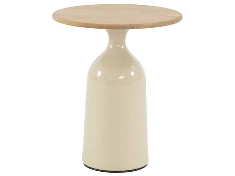 June lounge tuintafel hoogglans keramiek creme 45xH55 cm 4 Seasons Outdoor