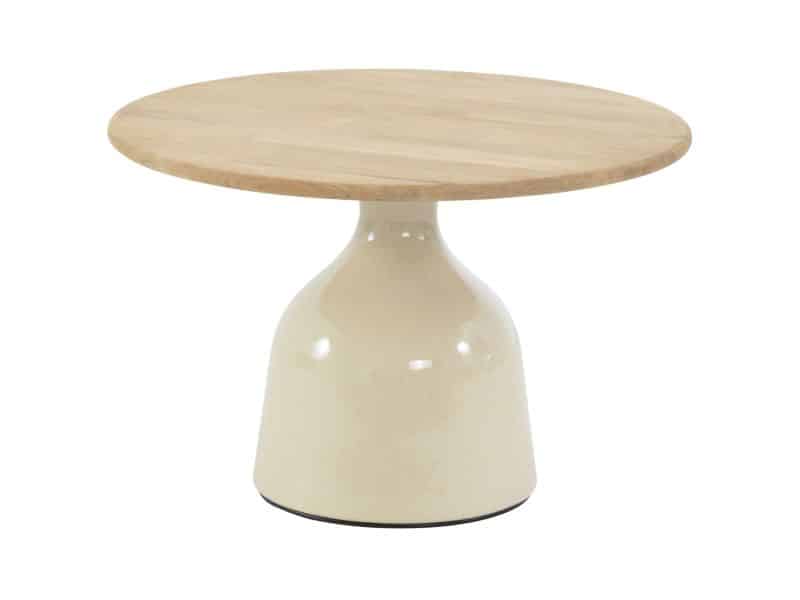 June lounge tuintafel hoogglans keramiek creme 60xH40 cm 4 Seasons Outdoor