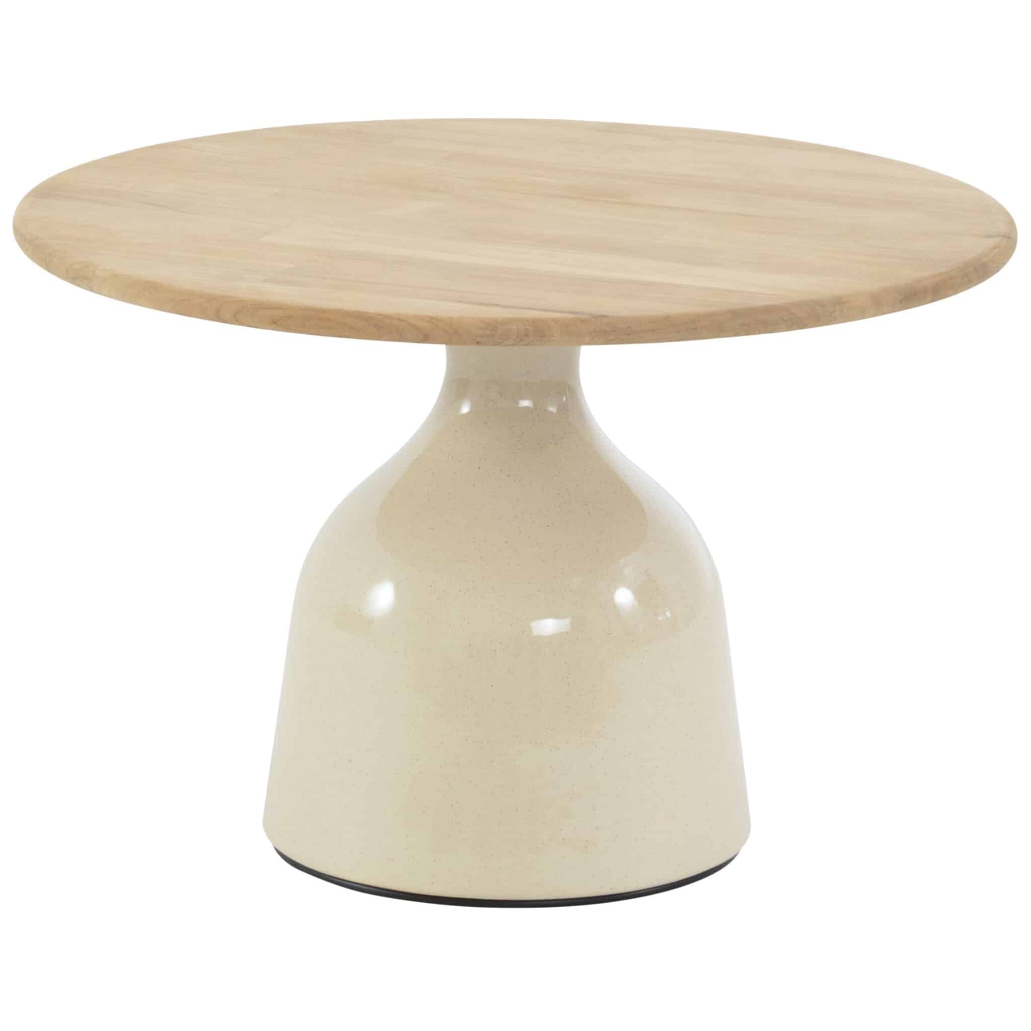 june lounge tuintafel hoogglans keramiek creme 60xh40 cm 4 seasons outdoor