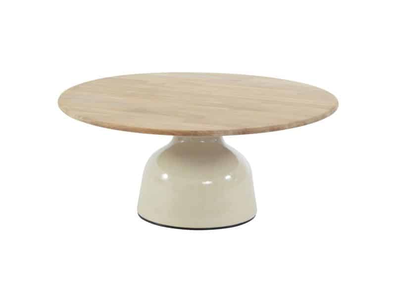 June lounge tuintafel hoogglans keramiek creme 80xH35 cm 4 Seasons Outdoor