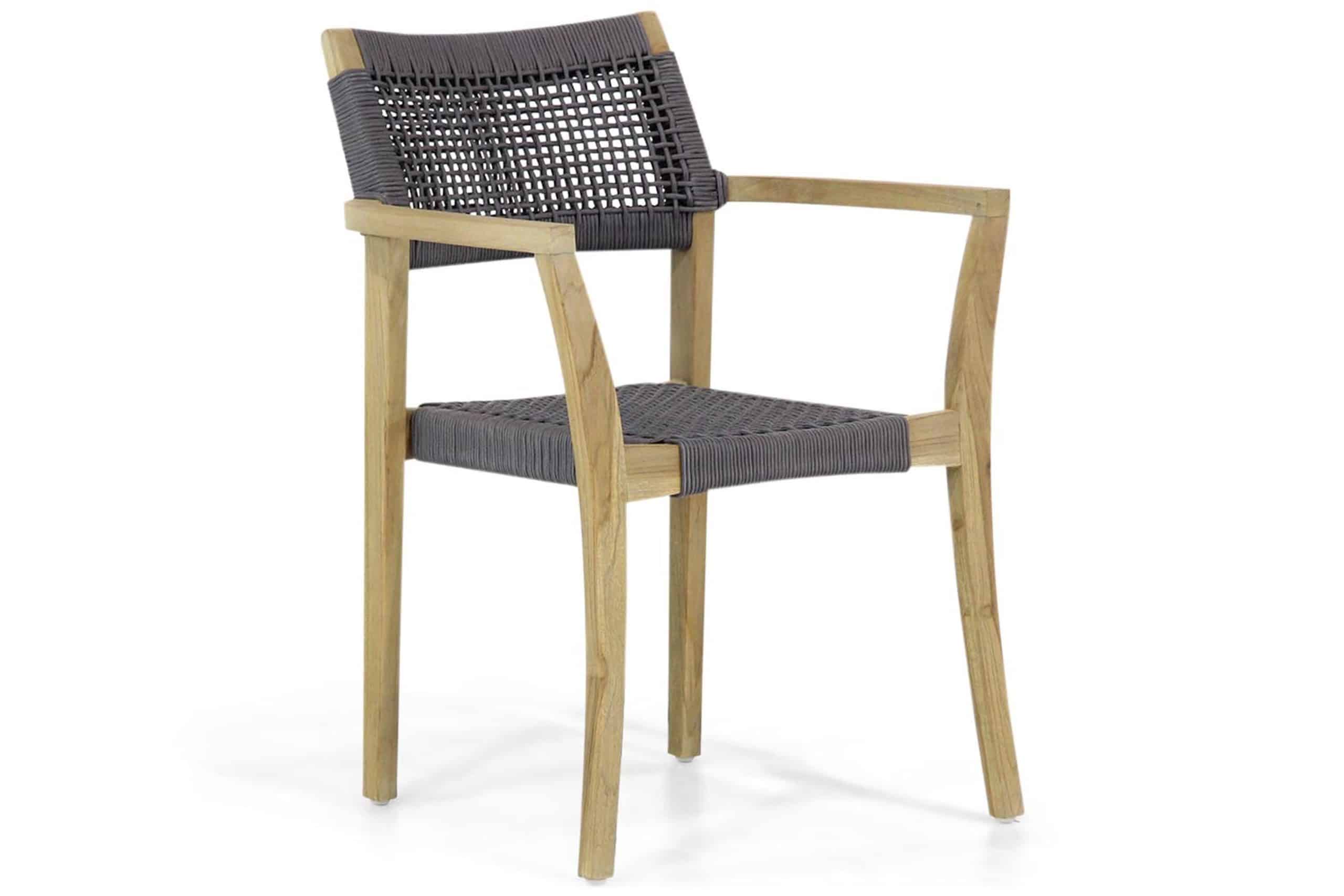 lifestyle dallas dining tuinstoel rope stapelbaar