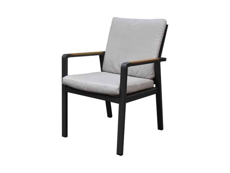 Lola dining tuinstoel aluminium antraciet