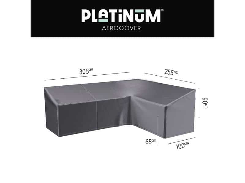 Loungesethoes 305x255x100xH65-90 rechts - Aerocover