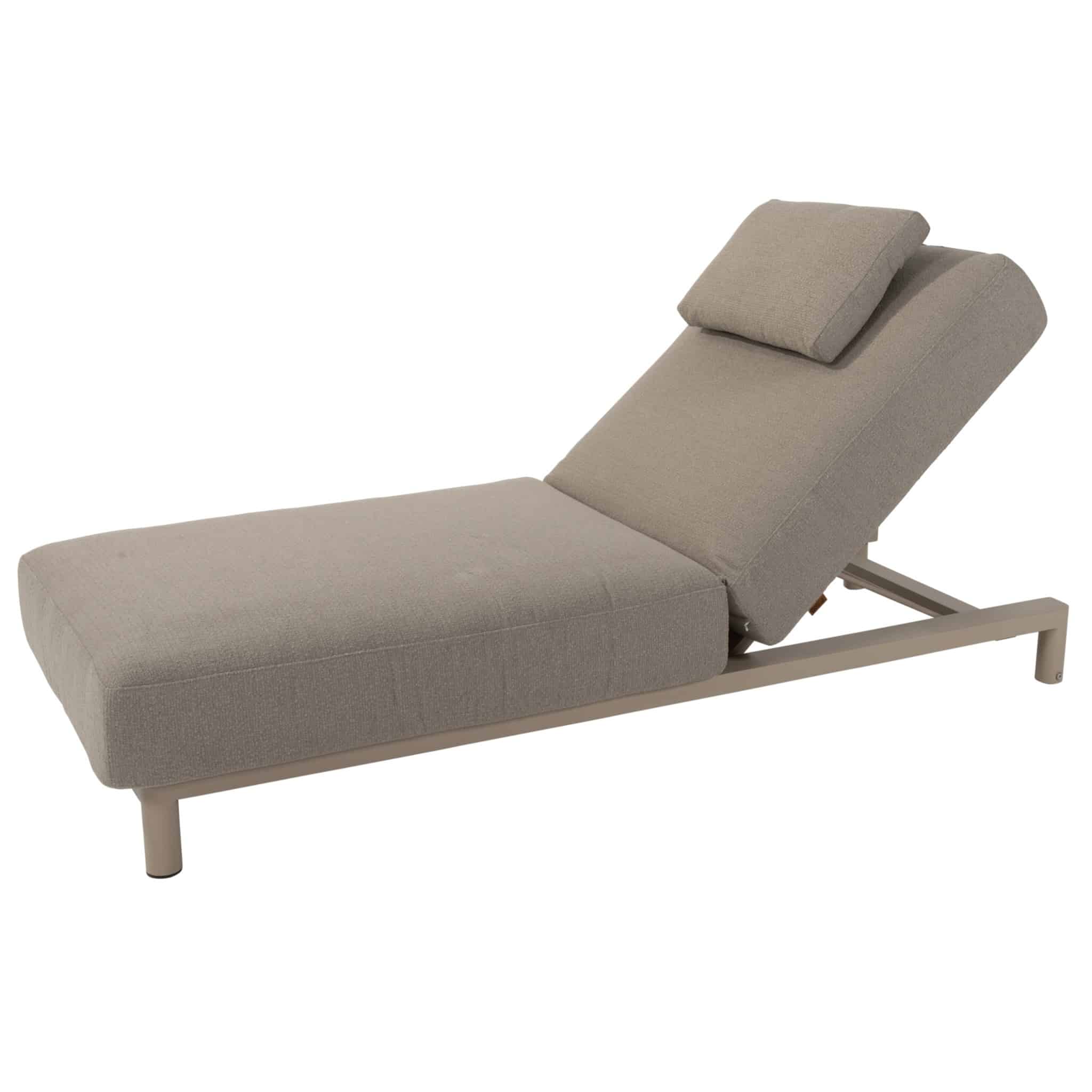 madeira ligbed met hoofdondersteuning latte 4 seasons outdoor