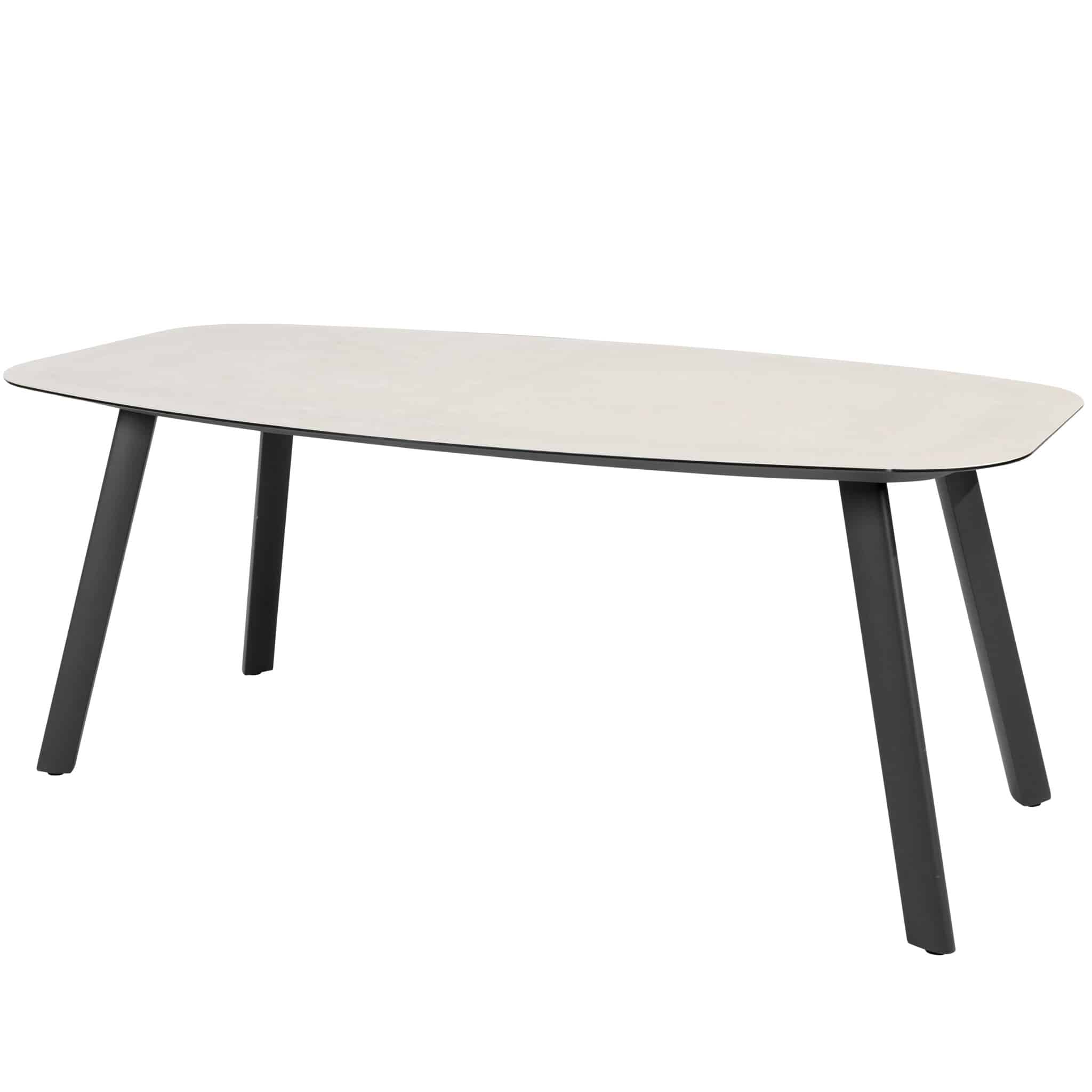manolo dining tuintafel printed ceramic 180x95xh75 cm antraciet taste 4so