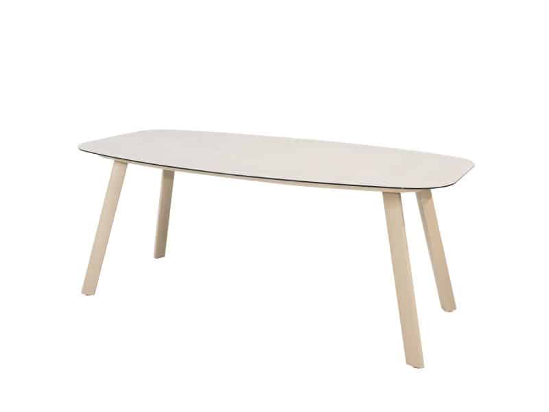 Manolo dining tuintafel printed ceramic 180x95xH75 cm latte Taste 4SO