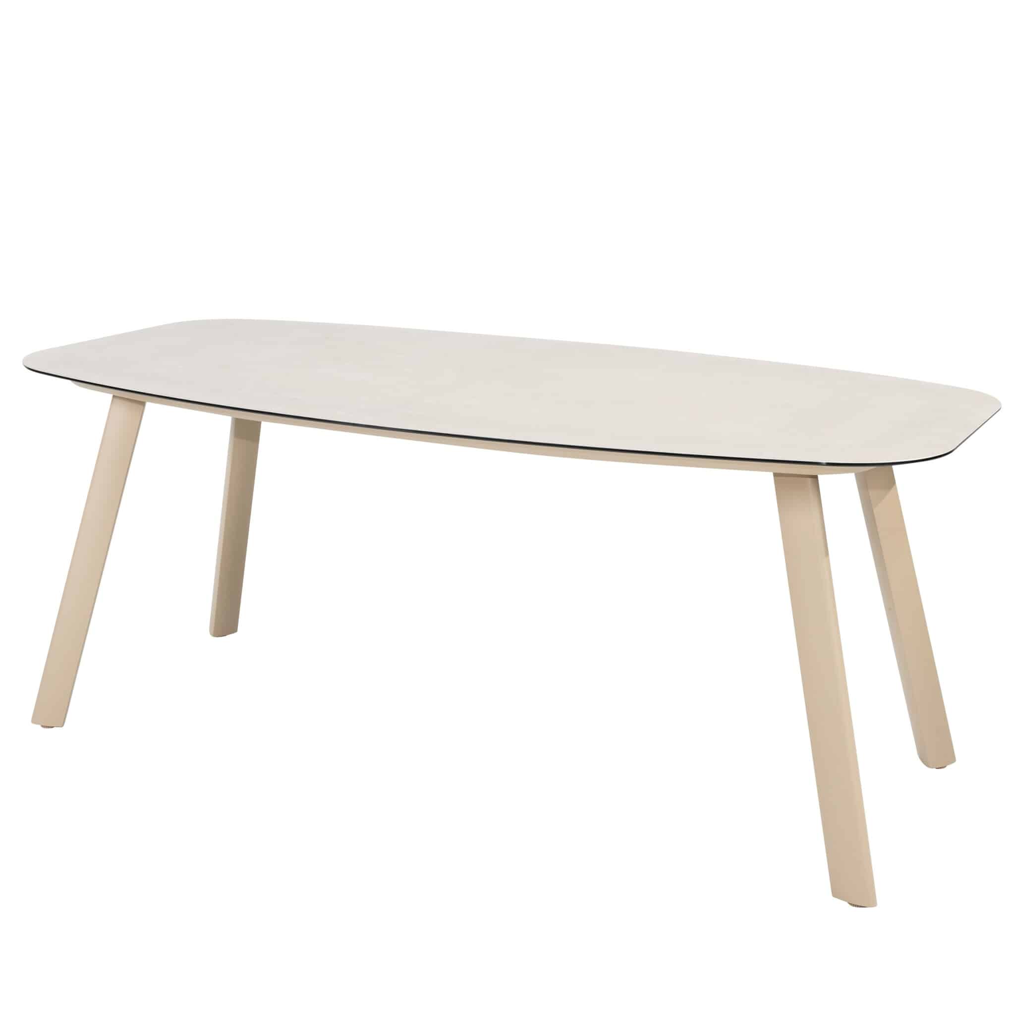 manolo dining tuintafel printed ceramic 180x95xh75 cm latte taste 4so