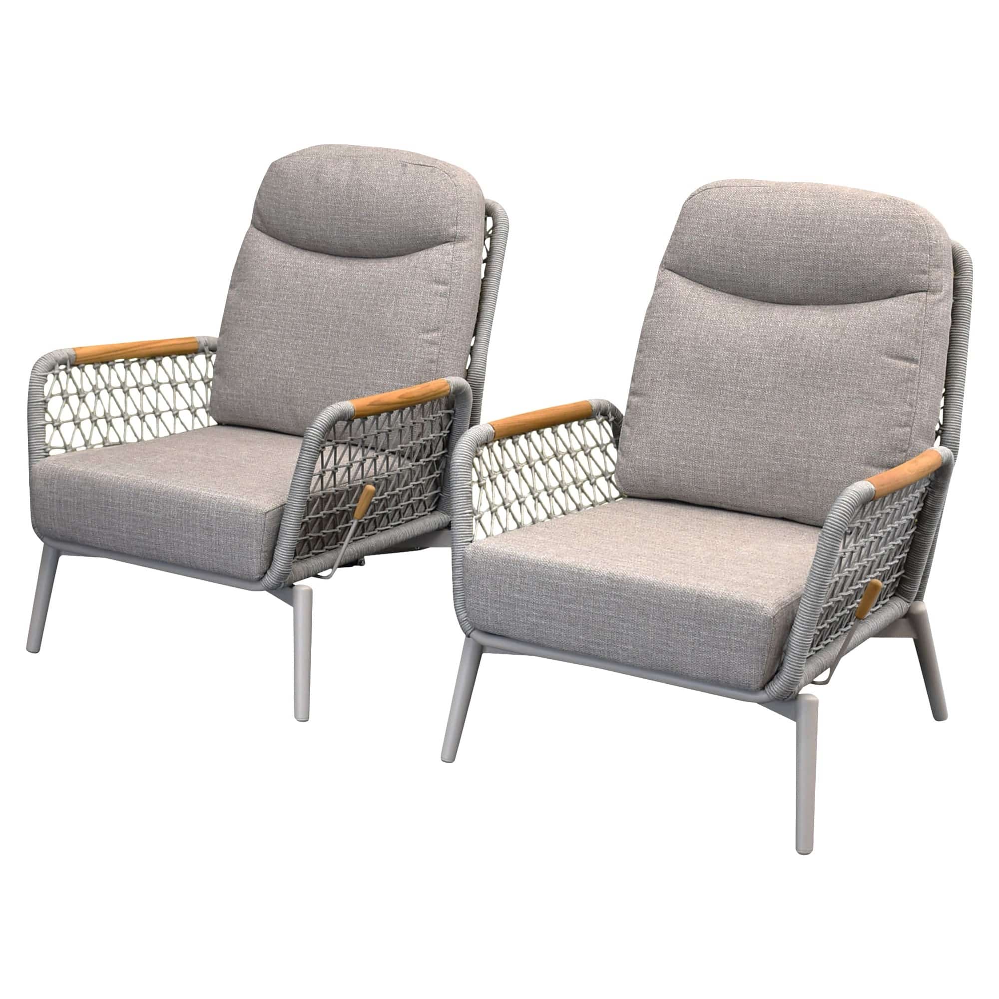 monza balkonset 2 delig verstelbaar latte rope