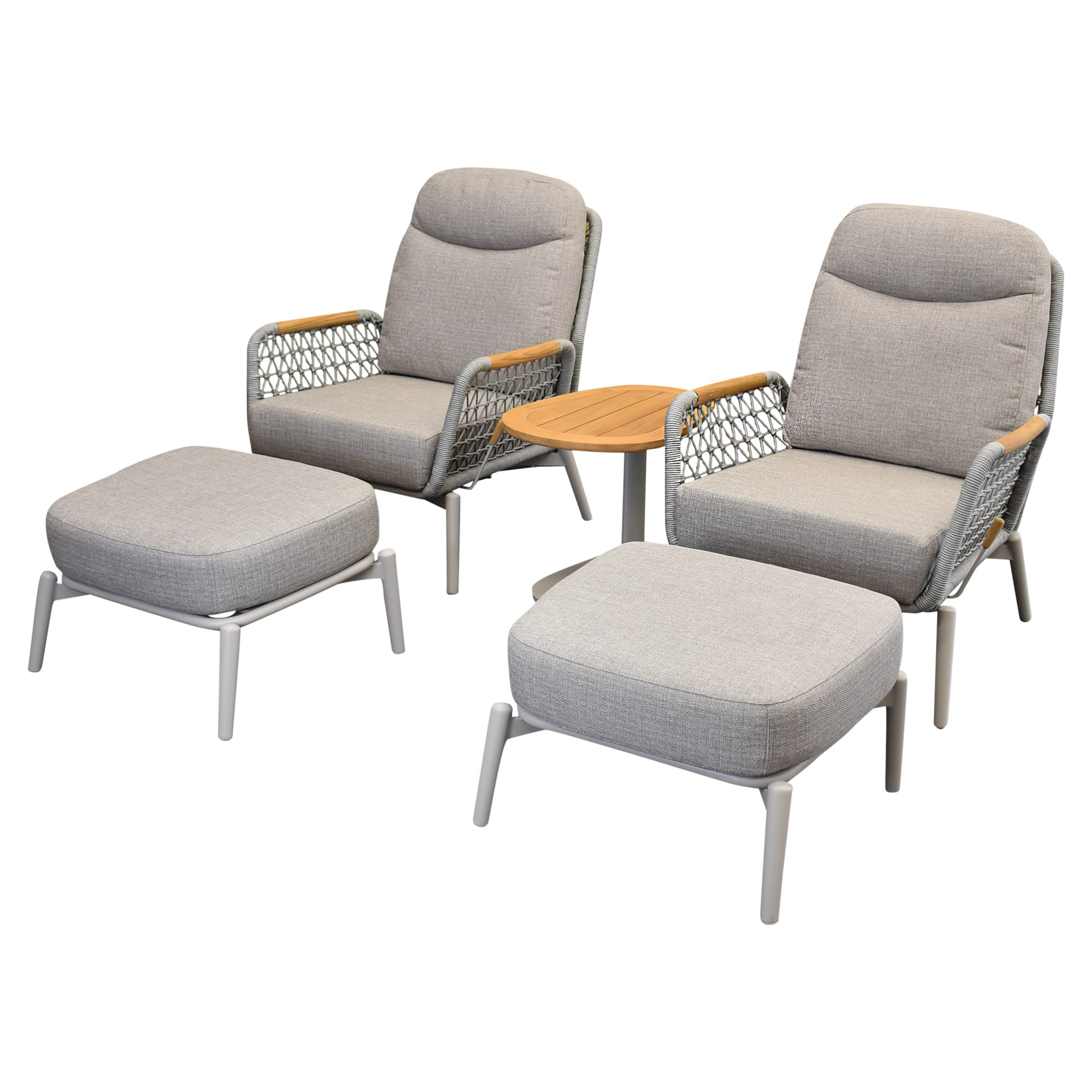 monza balkonset 5 delig verstelbaar latte rope