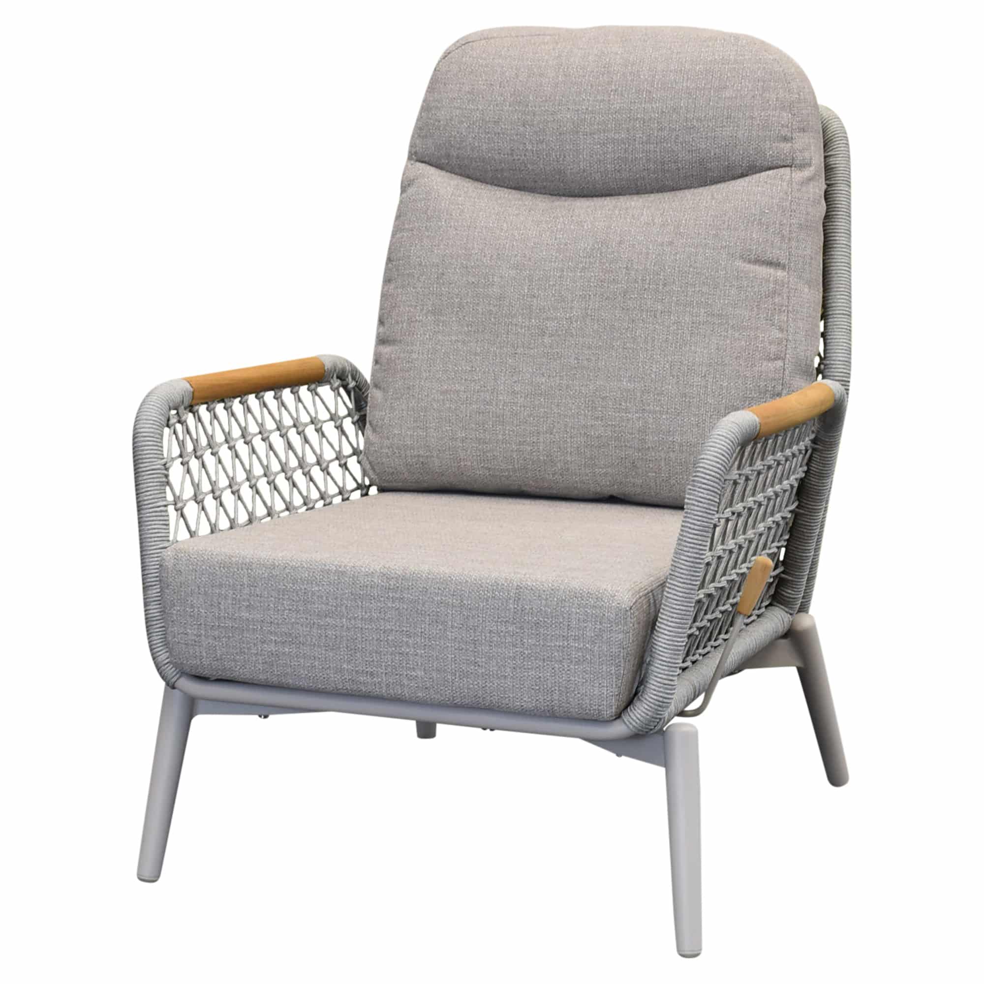 monza lounge tuinstoel aluminium latte