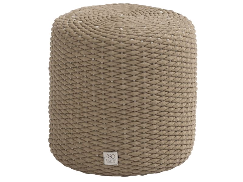 Muffin poef 40xH42 cm rond rope amber 4 Seasons Outdoor