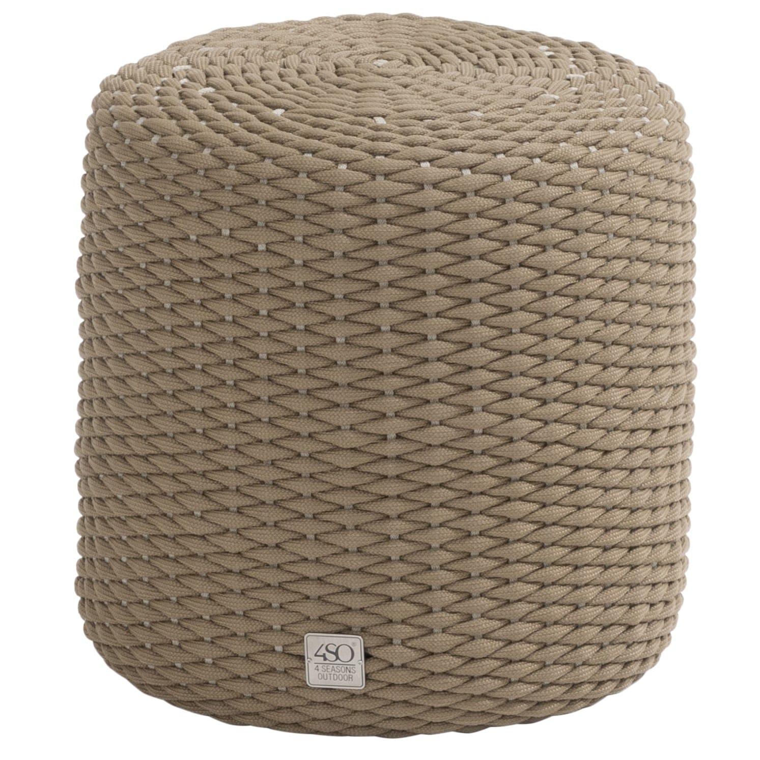 muffin poef 40xh42 cm rond rope amber 4 seasons outdoor