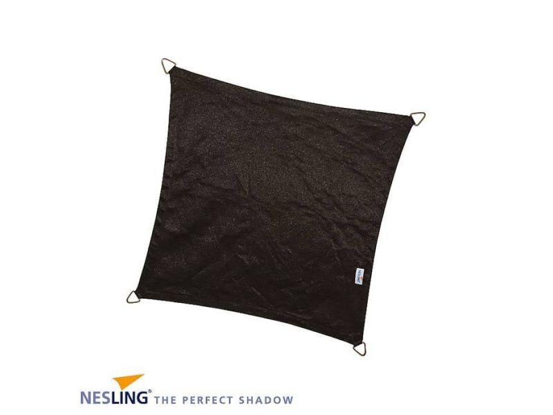 Nesling Coolfit 3.6 x 3.6 m zwart schaduwdoek