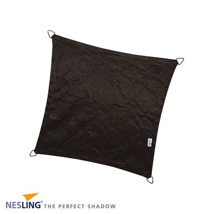 nesling coolfit 3.6 x 3.6 m zwart schaduwdoek