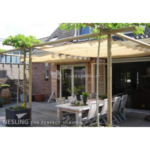 nesling coolfit harmonica schaduwdoek gebroken wit 2 x 3 meter