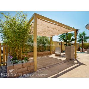 nesling coolfit harmonica schaduwdoek zand 2 x 3 meter