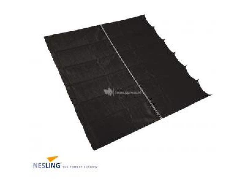 Nesling Coolfit harmonica schaduwdoek zwart 2.9 x 3 meter