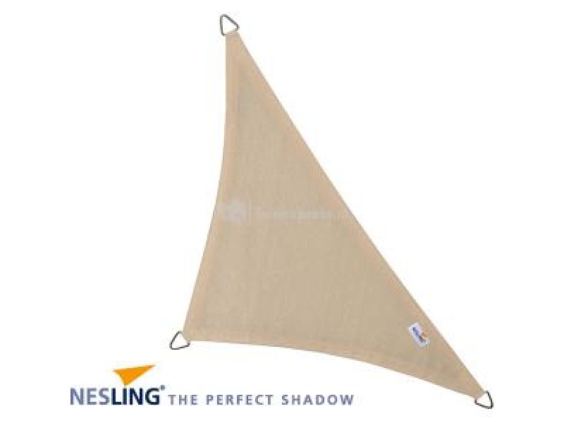 Nesling Coolfit schaduwdoek driehoek 90 graden gebroken wit 4 x 4 x 5.7 meter