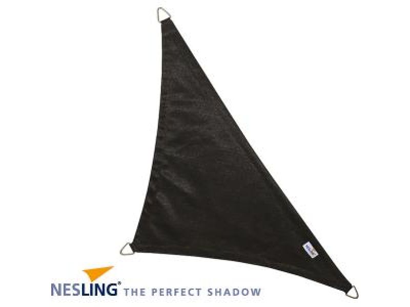 Nesling Coolfit schaduwdoek driehoek 90 graden zwart 4 x 4 x 5.7 meter