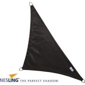 nesling coolfit schaduwdoek driehoek 90 graden zwart 4 x 4 x 5.7 meter