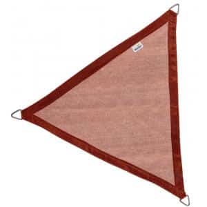 nesling coolfit schaduwdoek driehoek terracotta 5 x 5 x 5 meter