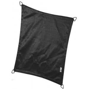 nesling coolfit schaduwdoek rechthoek zwart 3 x 4 meter