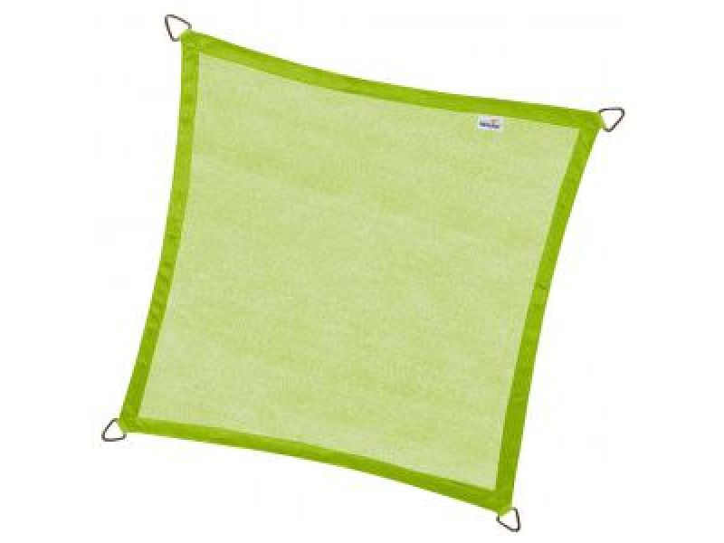 Nesling Coolfit schaduwdoek vierkant lime groen 5 x 5 x 5 meter