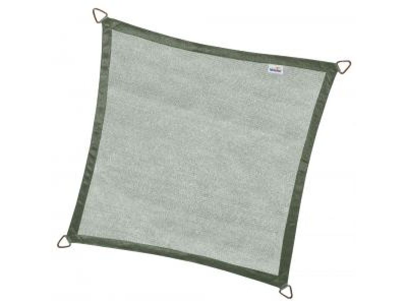 Nesling Coolfit schaduwdoek vierkant lime olijf 3.6 x 3.6 x 3.6 meter