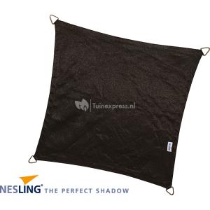 nesling coolfit schaduwdoek vierkant zwart 3.6 x 3.6 x 3.6 meter