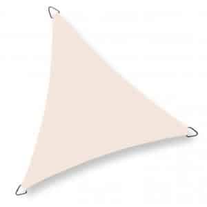 nesling dreamsail schaduwdoek driehoek creme 5 x 5 x 5 meter