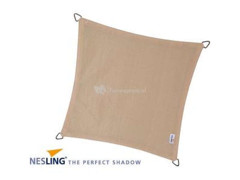 Nesling Dreamsail schaduwdoek vierkant creme 4 x 4 x 4 meter