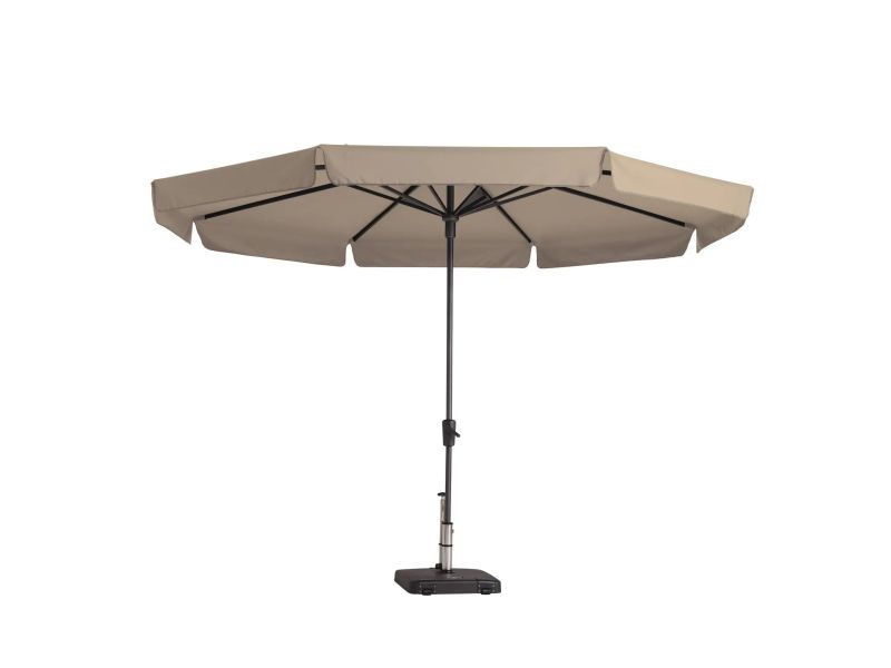 Parasol syros d350cm+volant ecru